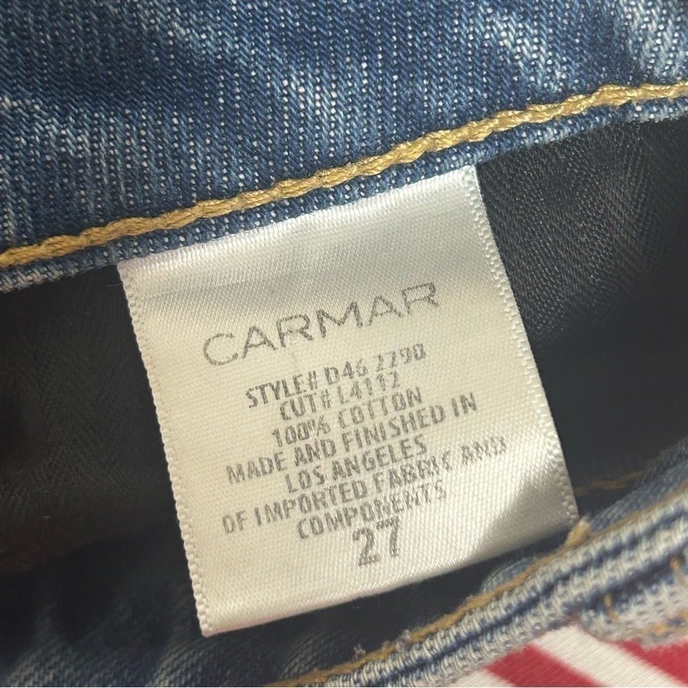 Carmar High Rise Button Fly Bootcut Jeans - Picture 9 of 13